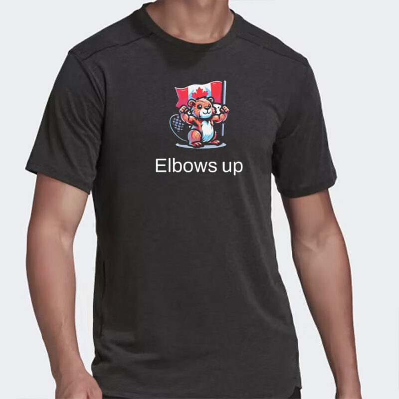 Elbows Up Canadian Pride Beaver Graphic Slim Fit shirt