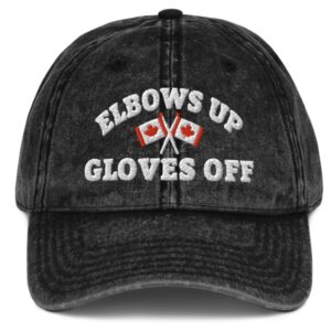 Elbows Up Gloves Off Canada Vintage Cap