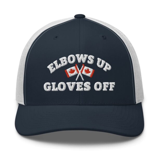 Elbows Up Gloves Off Trucker Hat