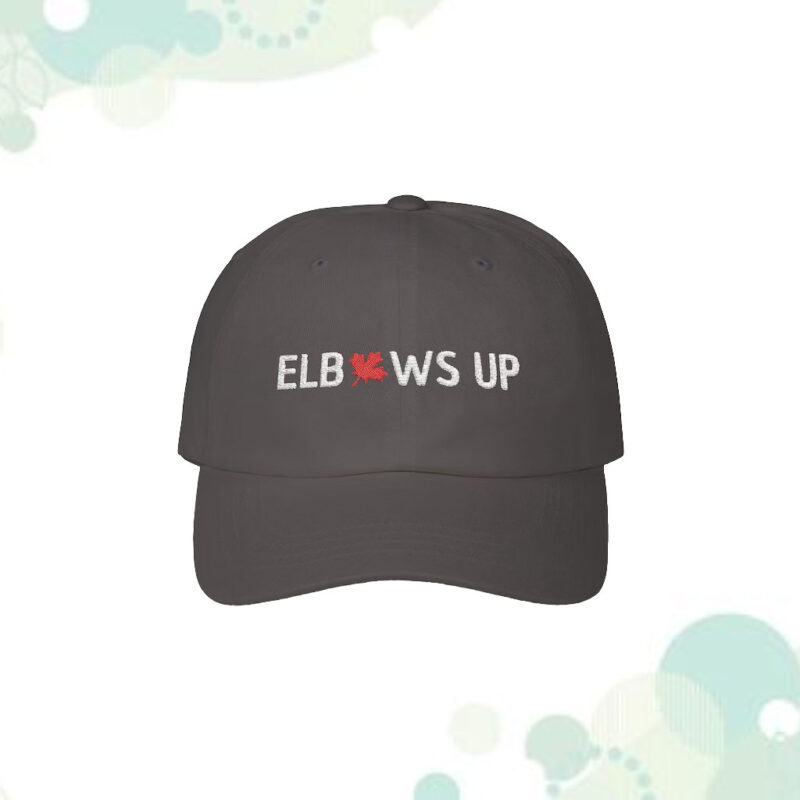 Elbows Up Hat, Canada Classic Dad Cap, Maple Leaf Embroidered Hat