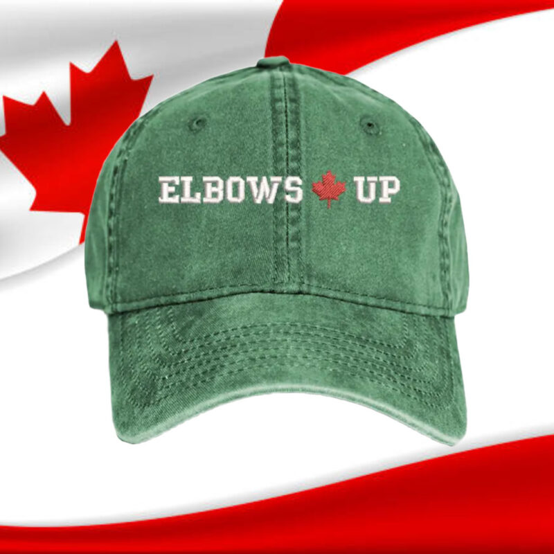 Elbows Up Hat, Embroidered Canada Hat, Canadian Independence Hat