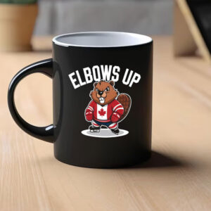 Elbows Up Hockey Beaver Mug