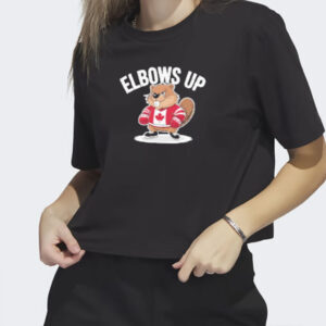 Elbows Up Hockey Brave Canada T-Shirt