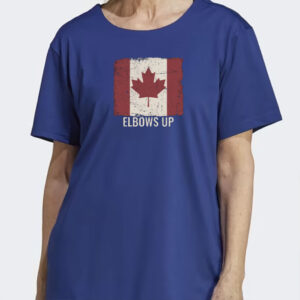 Elbows Up Hockey Shirt, True North Strong & Free, Proud Canadian Shirt, Canadian Hockey Spirit Canada Stands Strong Shirt