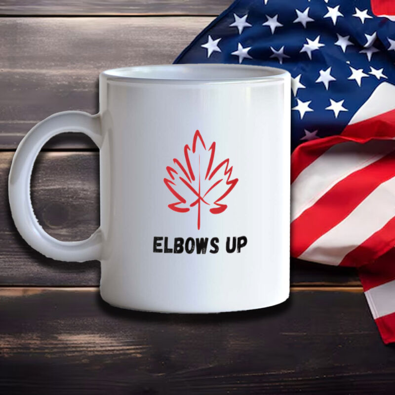 Elbows Up Mug, Canadian Pride Mug