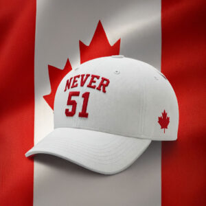 Elbows Up Never 51 Baseball Cap Canada Pride Hat