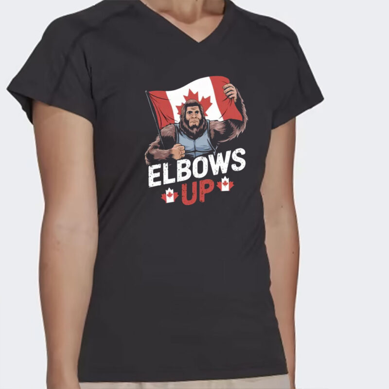 Elbows Up Shirt For Canada Day, Funny Political Shirt, Gag Gift Tshirt