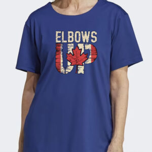 Elbows Up Shirt, True North Strong and Free, Canadian Hockey Culture, Never the 51st State, Proud Canadian Shirt