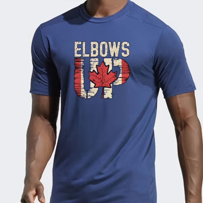 Elbows Up Shirt, True North Strong and Free, Canadian Hockey Culture, Never the 51st State, Proud Canadian Shirt
