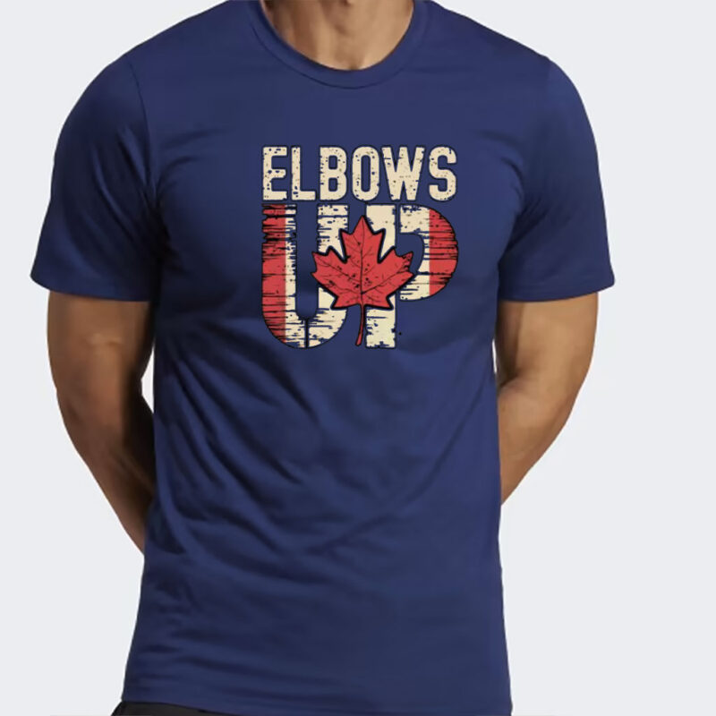 Elbows Up Shirt, True North Strong and Free, Canadian Hockey Culture, Never the 51st State, Proud Canadian Shirt