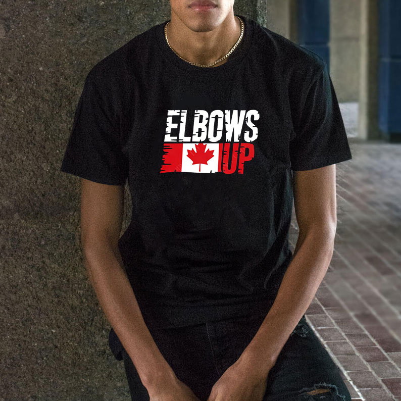 Elbows Up Sublimation, Vive Le Canada, True North Strong and Free Proud Canadian Shirt