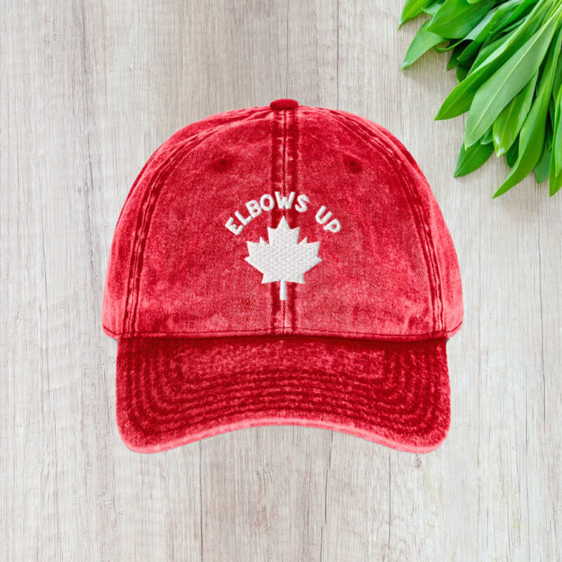 Elbows Up, Vintage Style Cap