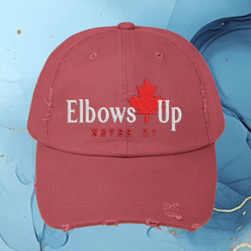 Elbows up Canada Cap, Maple Leaf Canada Hat, Strong and Free Canadian Classic Cap, Embroidered Canada Hat