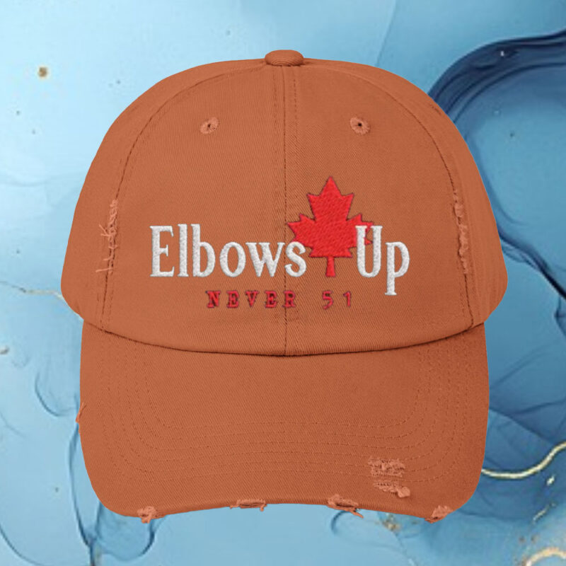 Elbows up Canada Cap, Maple Leaf Canada Hat, Strong and Free Canadian Classic Cap, Embroidered Canada Hat
