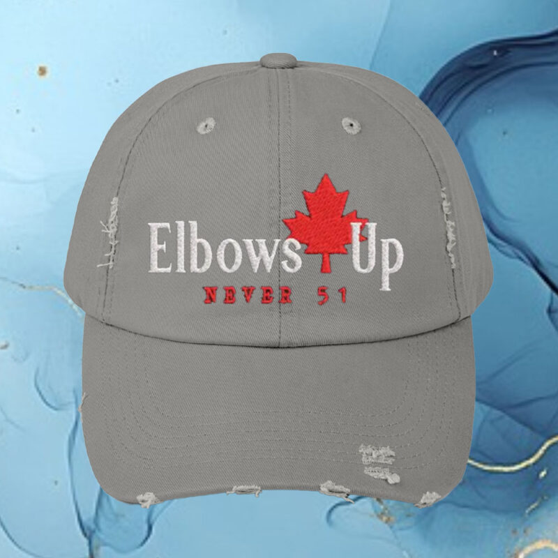 Elbows up Canada Cap, Maple Leaf Canada Hat, Strong and Free Canadian Classic Cap, Embroidered Canada Hat