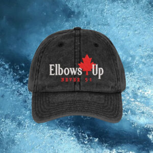 Elbows up Canada Cap, Maple Leaf Canada Hat, Strong and Free Canadian Classic Hat