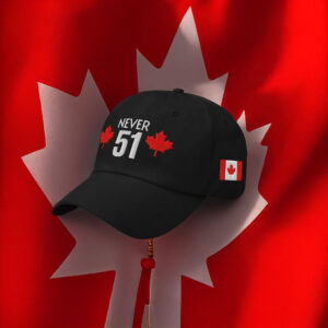 Embroidered Canada Never 51 Hat