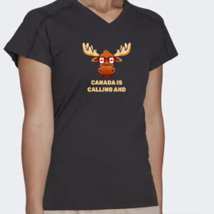 Funny Canadian Elk Flag T-Shirt