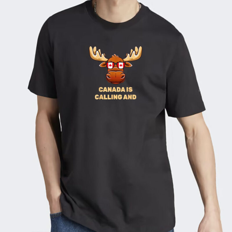 Funny Canadian Elk Flag T-Shirt