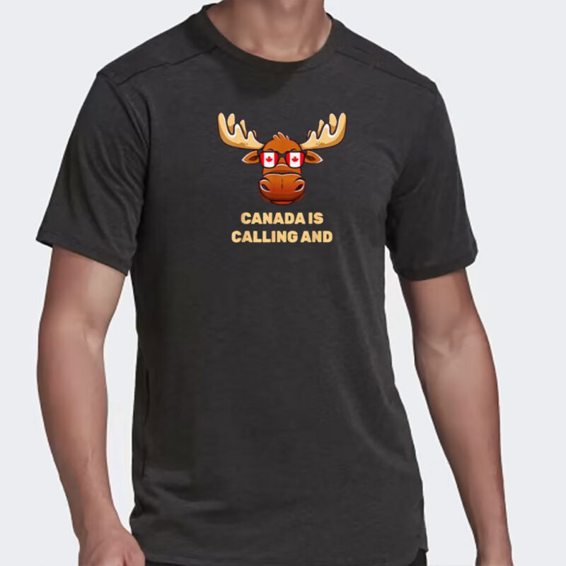 Funny Canadian Elk Flag T-Shirt