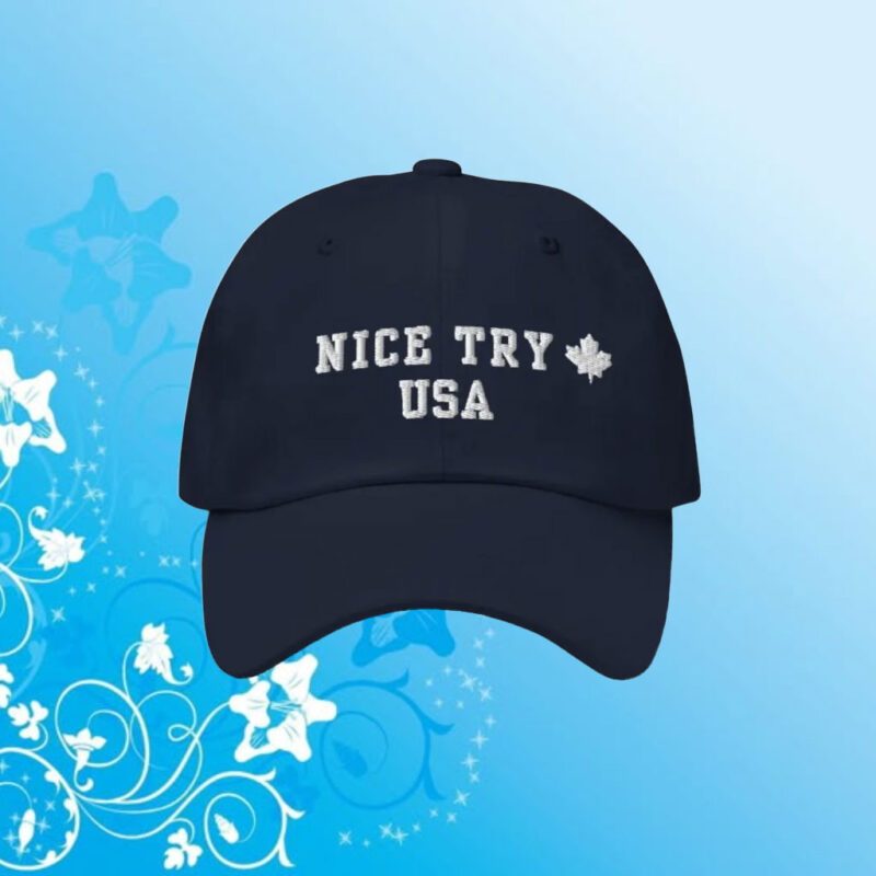 Never 51 back design, Nice Try USA Embroidered Hat
