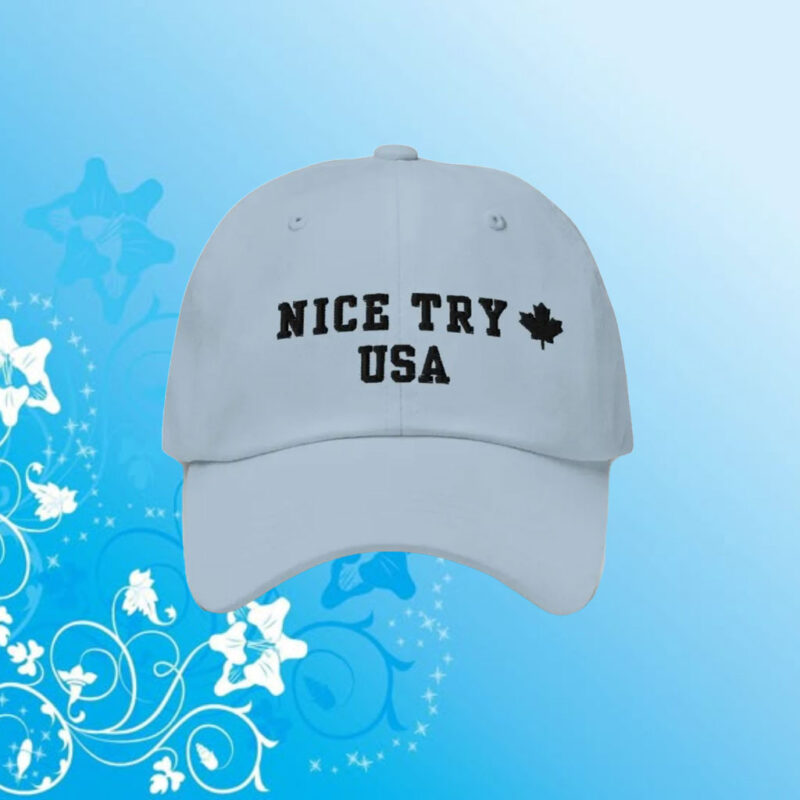 Never 51 back design, Nice Try USA Embroidered Hat