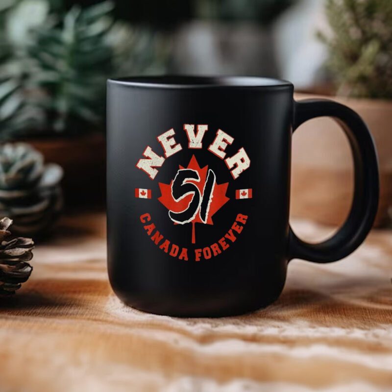 Never 51st State Canada Flag Canada Forever Mug