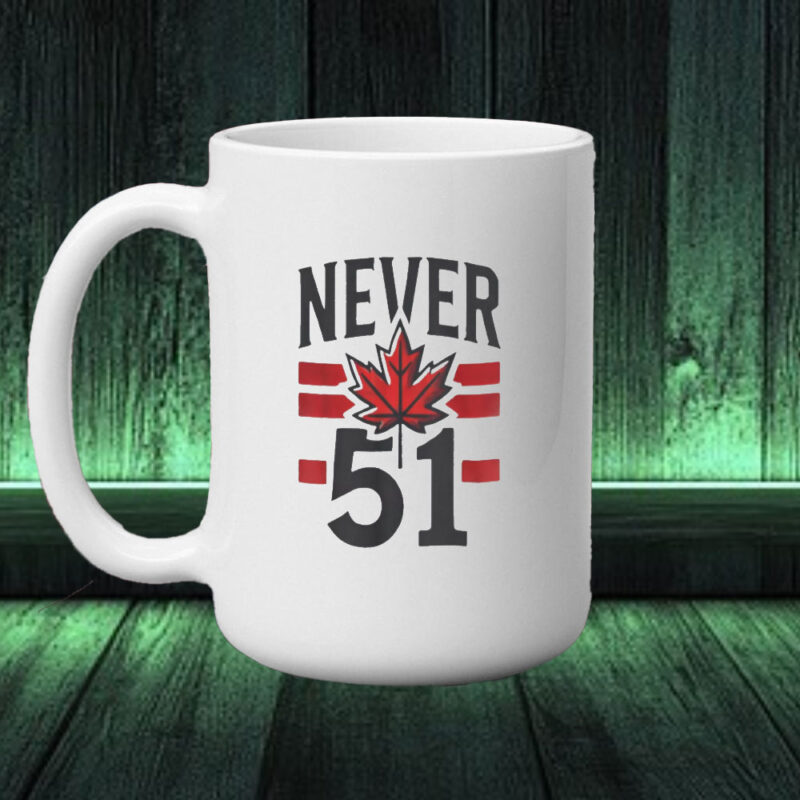 Never 51st State Canada Flag Canadian Mug