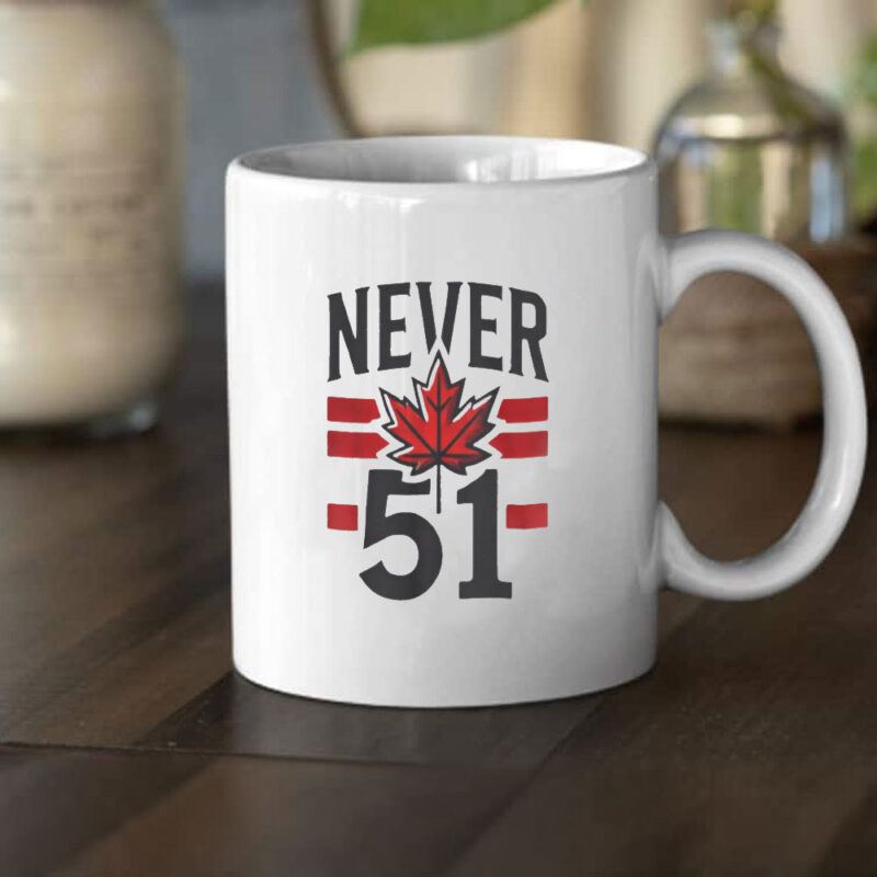 Never 51st State Canada Flag Canadian Mug