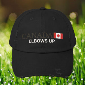 Patriotic Canada Elbows Up Low Profile Baseball Hat, Unique Canadian Flag Cap, Canada Not For Sale Hat