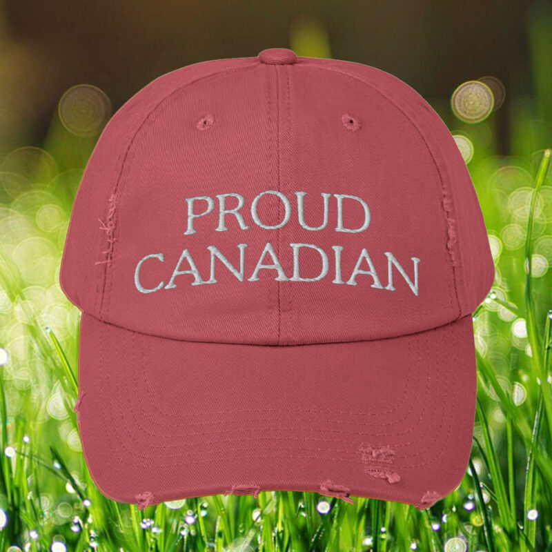 Proud Canadian Hat Embroidered Dad Hat Canada Flag Hat