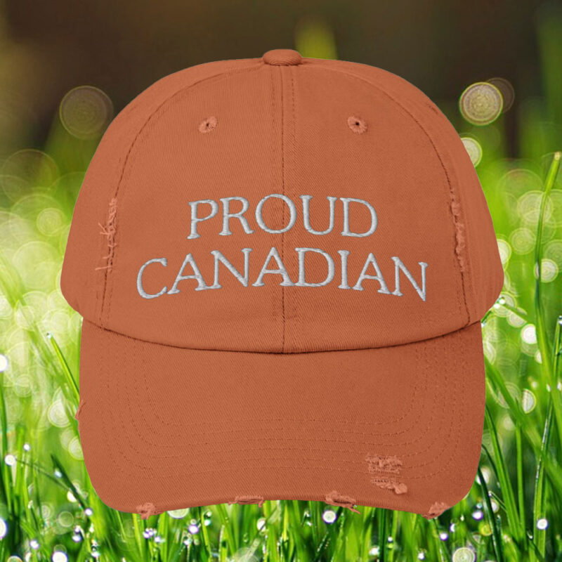 Proud Canadian Hat Embroidered Dad Hat Canada Flag Hat