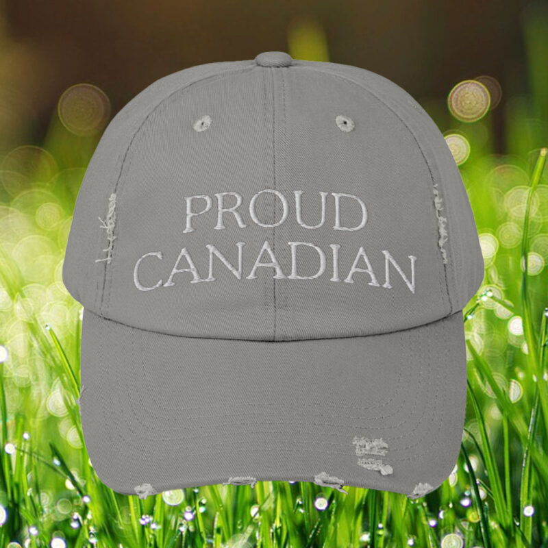 Proud Canadian Hat Embroidered Dad Hat Canada Flag Hat