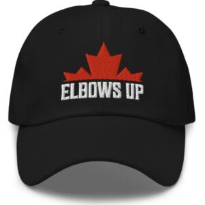 Top Elbows Up Canada Dad Hat