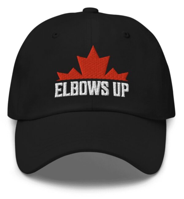 Top Elbows Up Canada Dad Hat