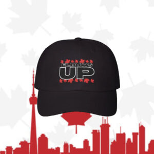 White Elbows Up Classic Dad Hat, Canadian Pride Embroidered Hat, Elbows Up 2025 Hat