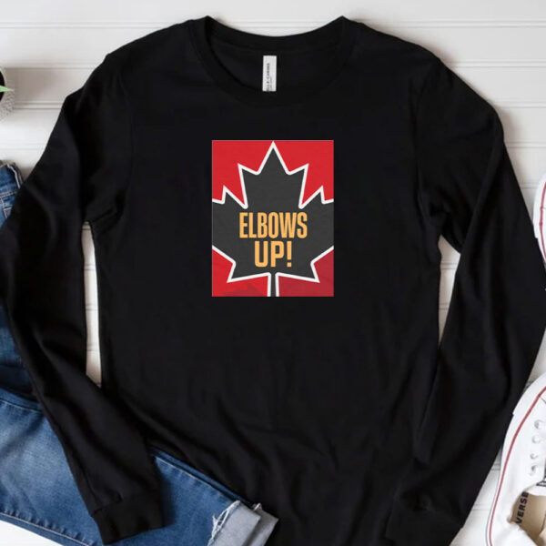 Canada Elbows Up Unisex Tee, Casual T-Shirt