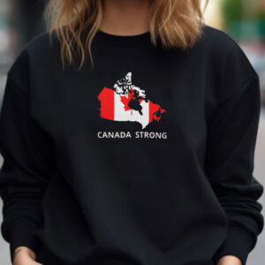 Canada Strong - Canada Flag Map T-Shirt
