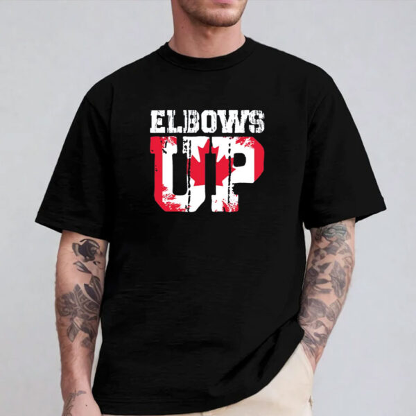 Canadian Patriotic Elbows Up Shirt, Anti Tariffs Shirt
