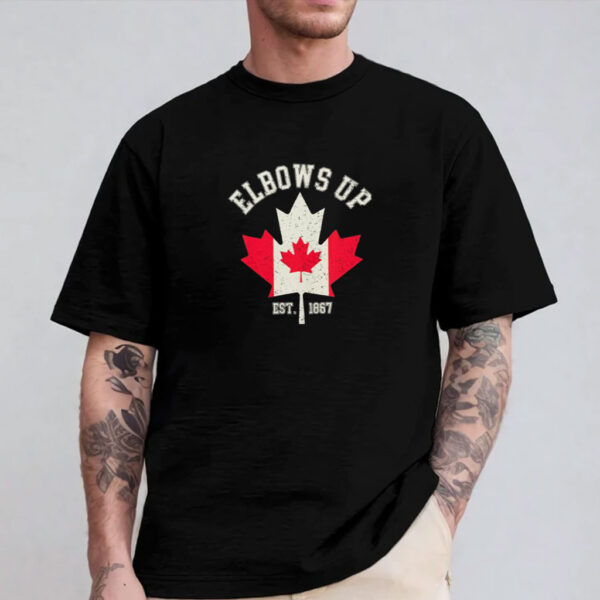 Elbows Up Canada Est 1867 Proud Canadian Strong Canada T-Shirt
