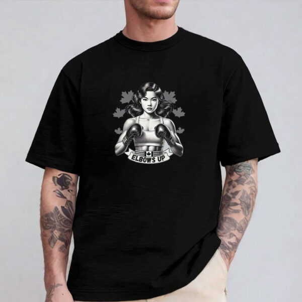 Elbows Up Canada Vintage Female Boxer Shirt