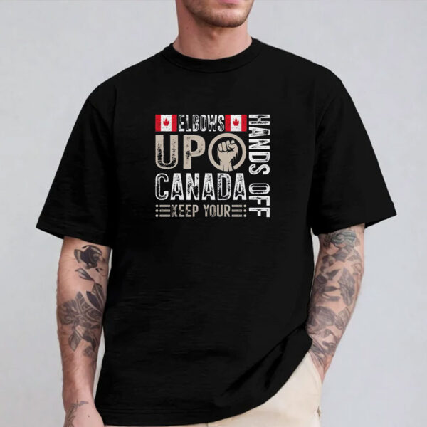 Elbows Up Hands Off Protest Shirt