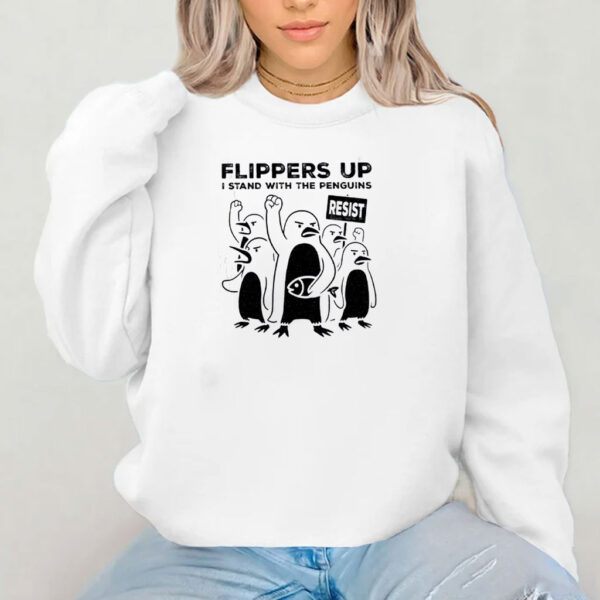Flippers Up Elbows Up Political, Canadian Made T-Shirt