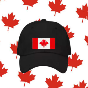 RED CANADA FLAG, embroidered Hat