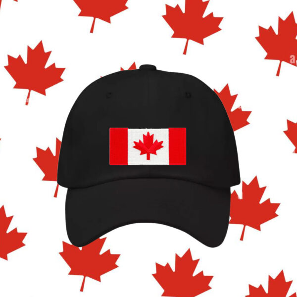 RED CANADA FLAG, embroidered Hat