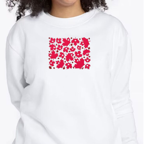Red Canadian Maple Leaf Design Classic T-Shirt